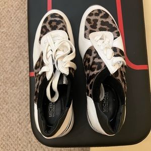 Michael and Michael Kors leopard sneakers.